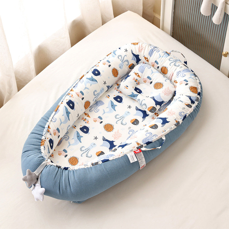 Removable & Washable Travel Baby Bed with Soft Cotton