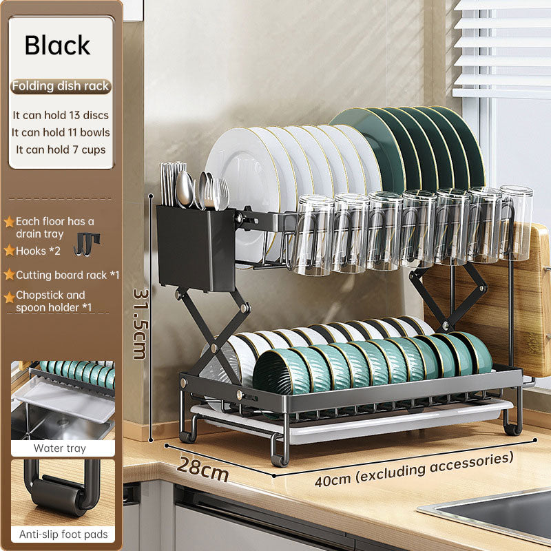 Foldable Large Capacity Kitchen Countertop Organizer