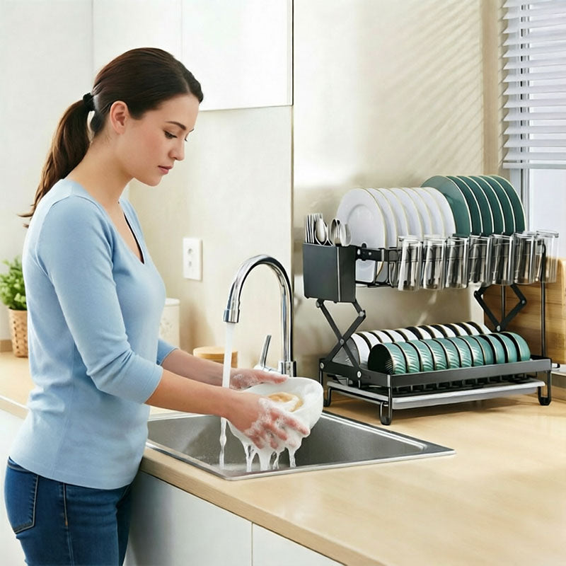 Foldable Large Capacity Kitchen Countertop Organizer