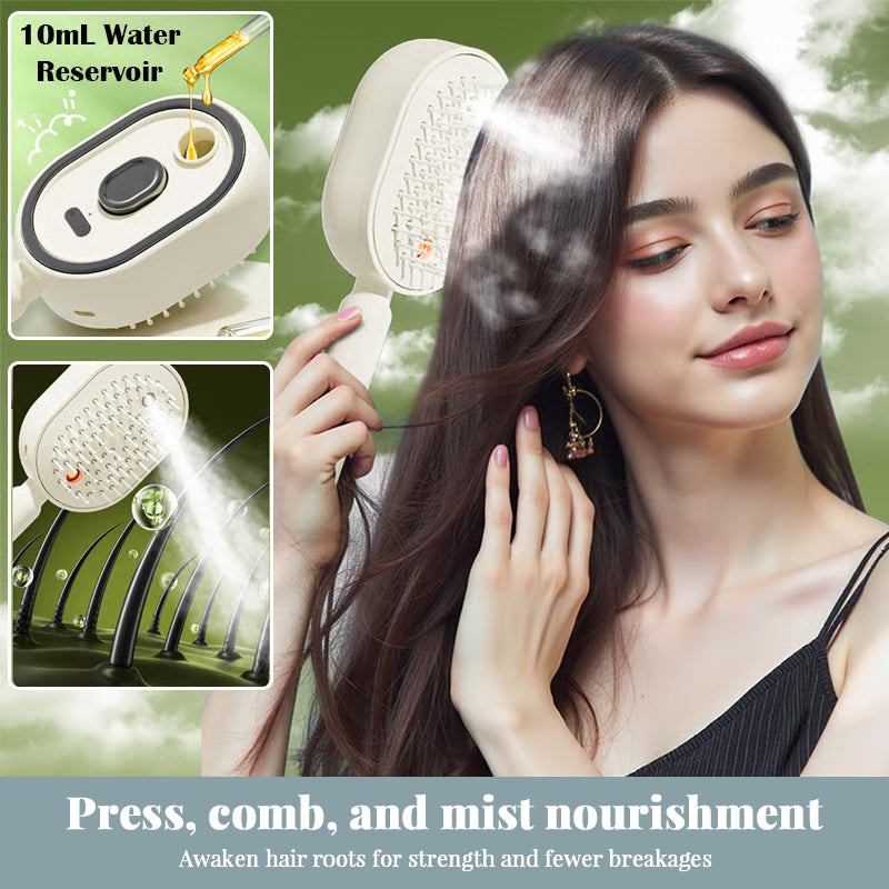 Electric Steam Hair Straightening Brush