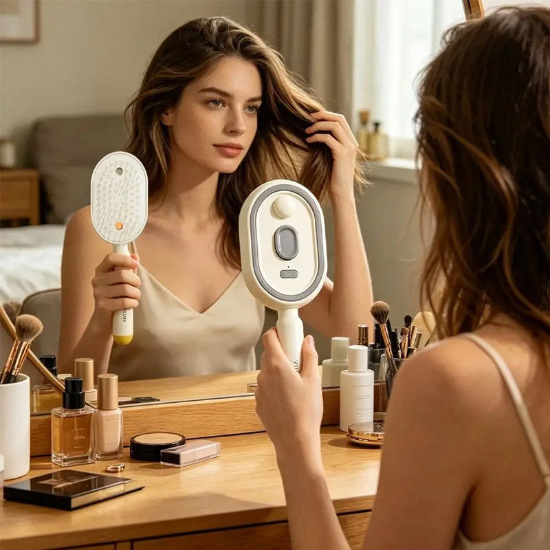 Electric Steam Hair Straightening Brush