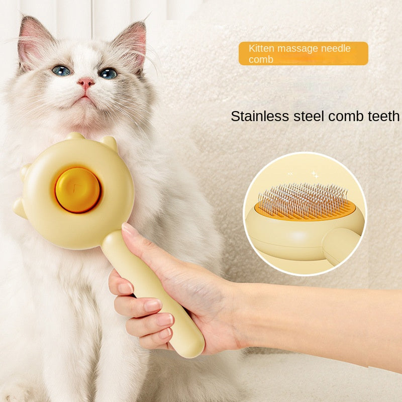 Cat & Dog Grooming Brush for Loose & Dead Hair Removal