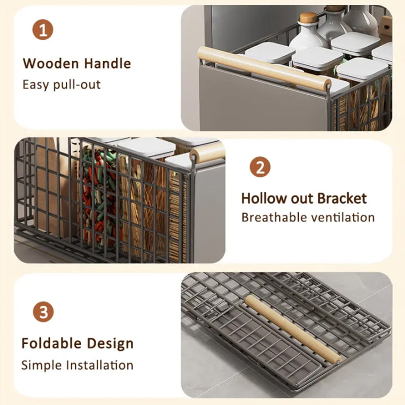Pull-Out Kitchen Cabinet Organizer Drawer