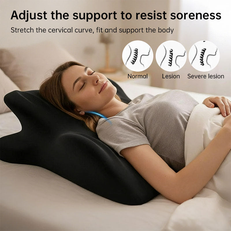 Memory Foam Bed Rest & Lumbar Support Pillow