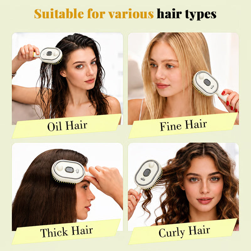 Electric Steam Hair Straightening Brush