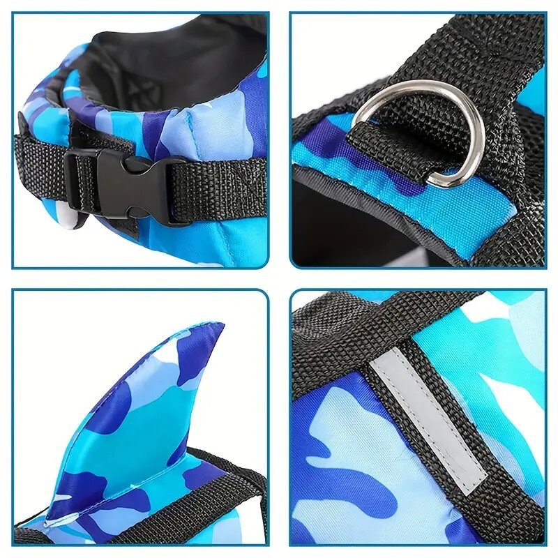 Lightweight Adjustable Floating Safety Vest for Medium to Large Dogs