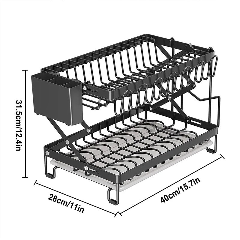 Foldable Large Capacity Kitchen Countertop Organizer