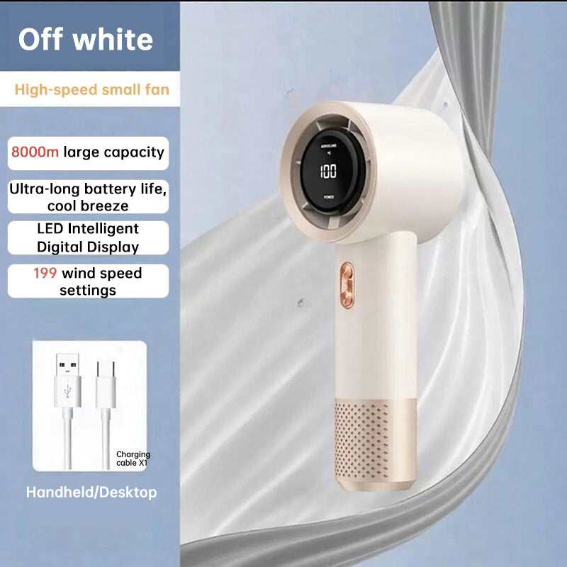 6-Blade High Speed Handheld Mini Fan