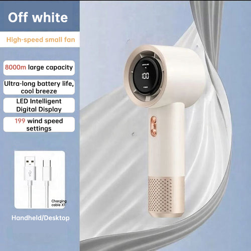 6-Blade High Speed Handheld Mini Fan