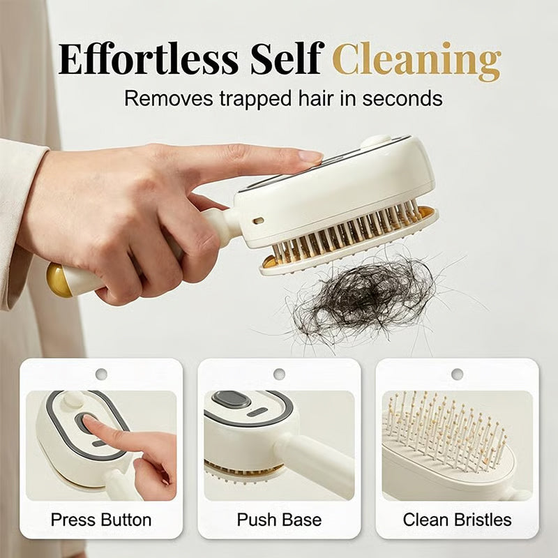 Electric Steam Hair Straightening Brush