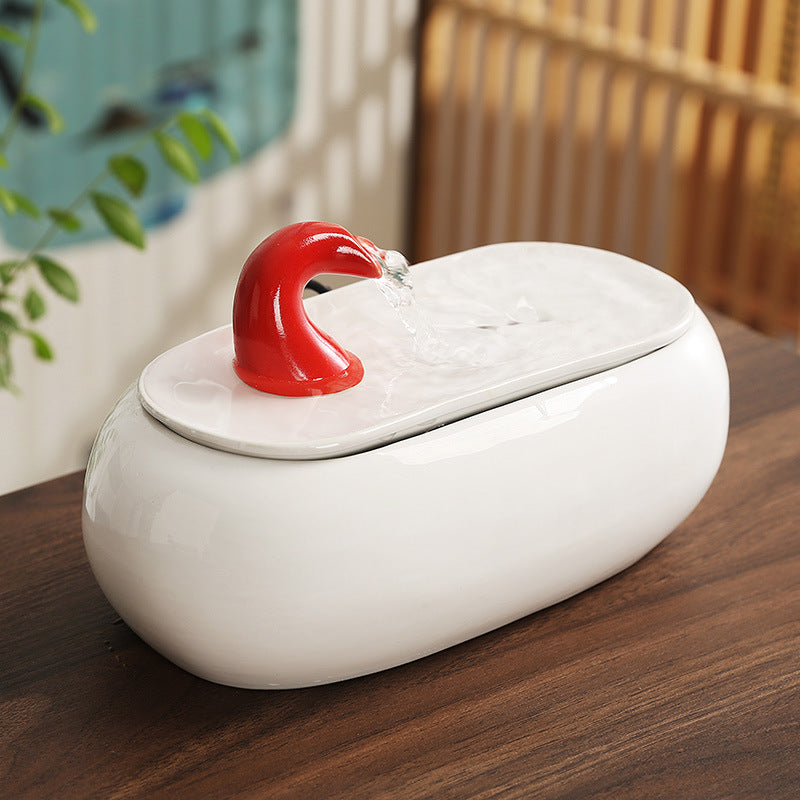 Wealth Flowing Water Ceramic Desktop Fountain Ornament