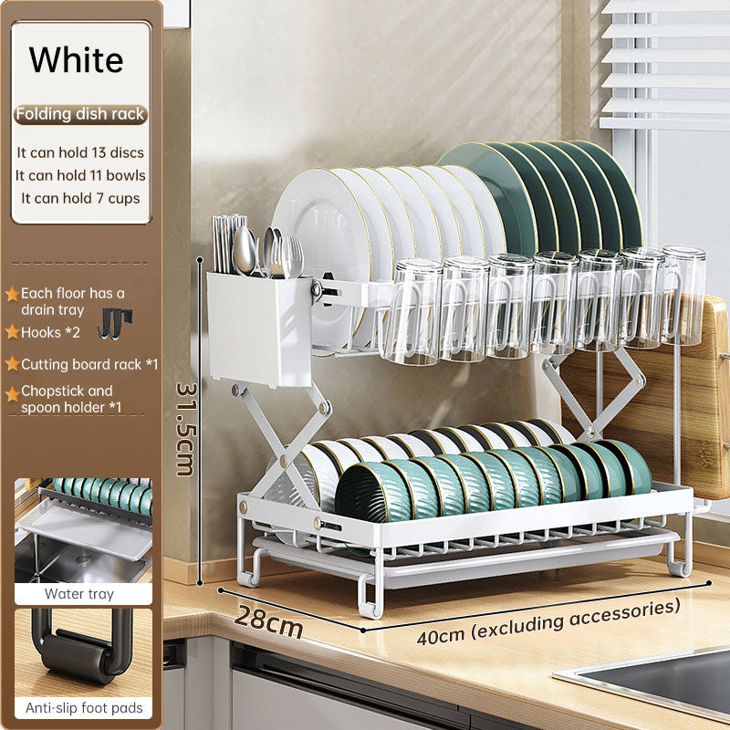 Foldable Large Capacity Kitchen Countertop Organizer