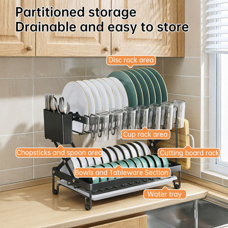 Foldable Large Capacity Kitchen Countertop Organizer