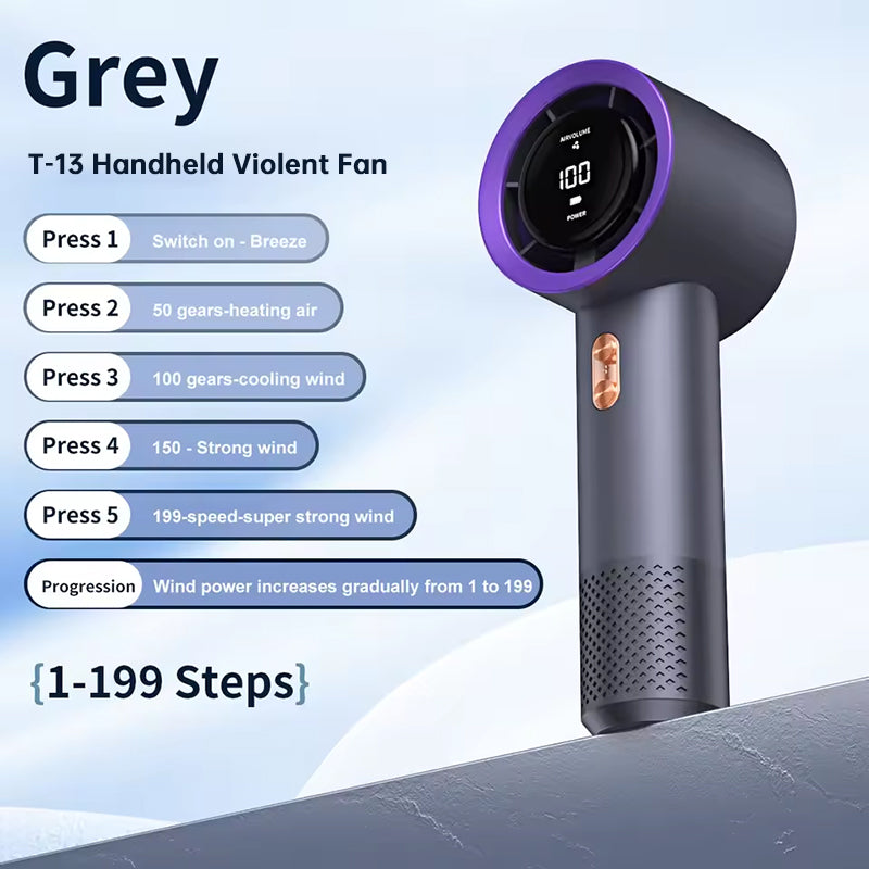 6-Blade High Speed Handheld Mini Fan