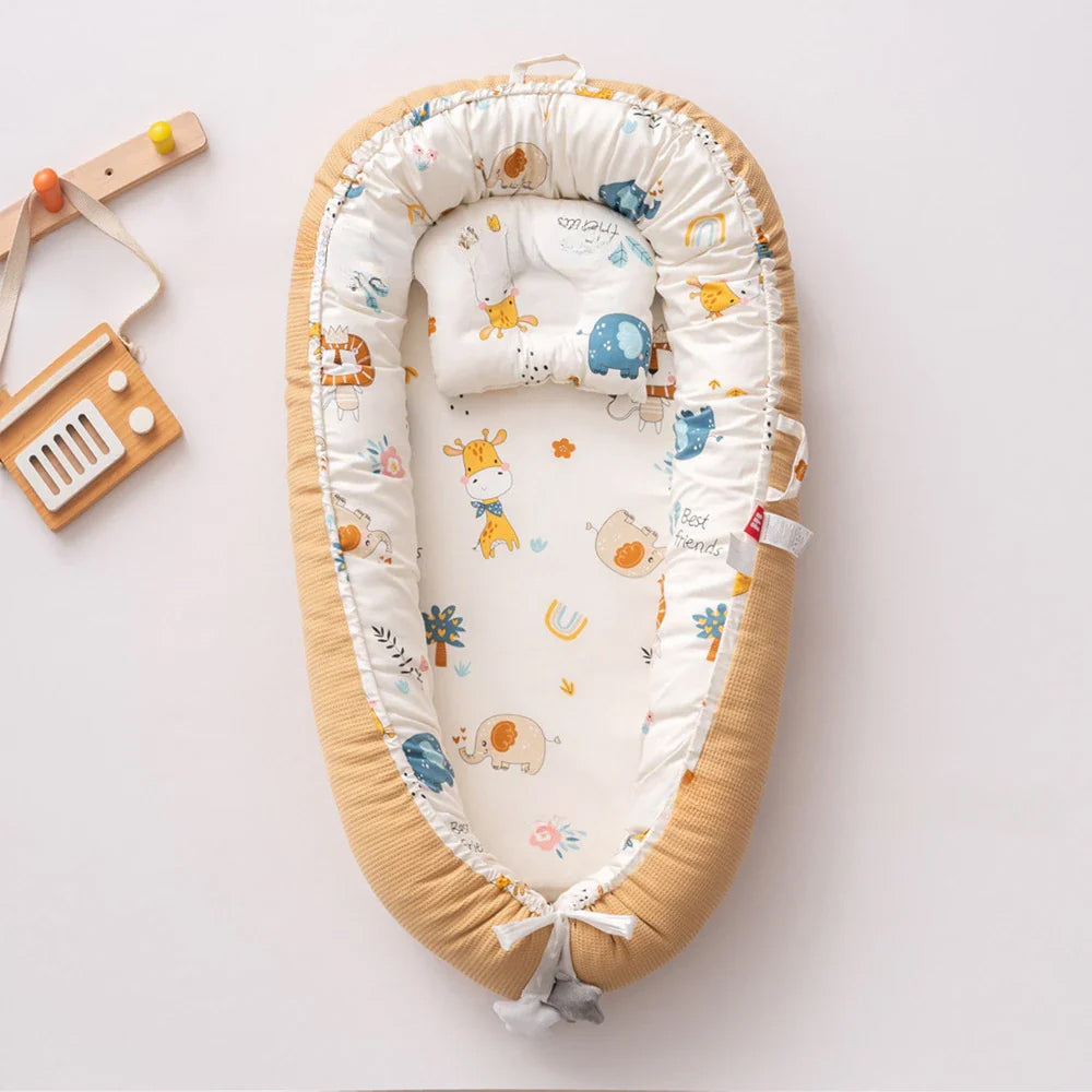 Removable & Washable Travel Baby Bed with Soft Cotton