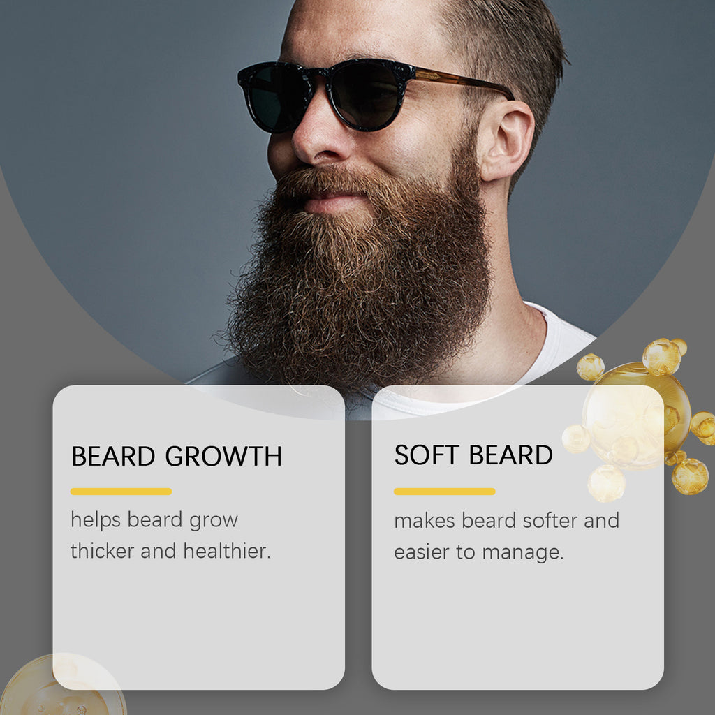 Moisturizing & Softening Beard Growth Essential Oil with Roller Applicator (60ml)