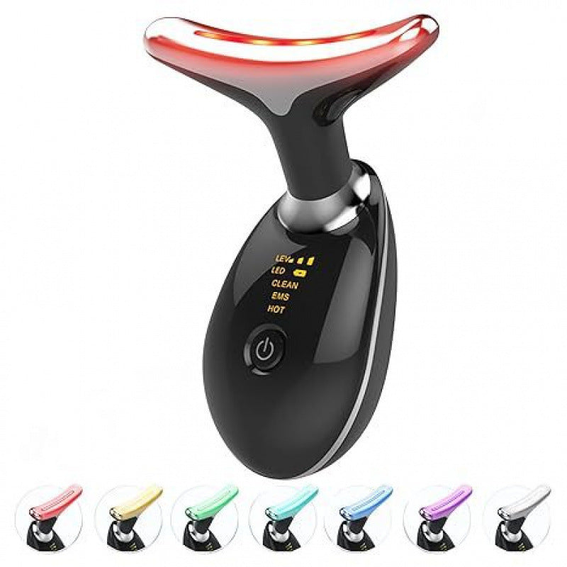Neck Massager with Vibration & 7-Color Light Therapy